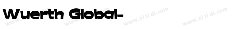Wuerth Global字体转换
